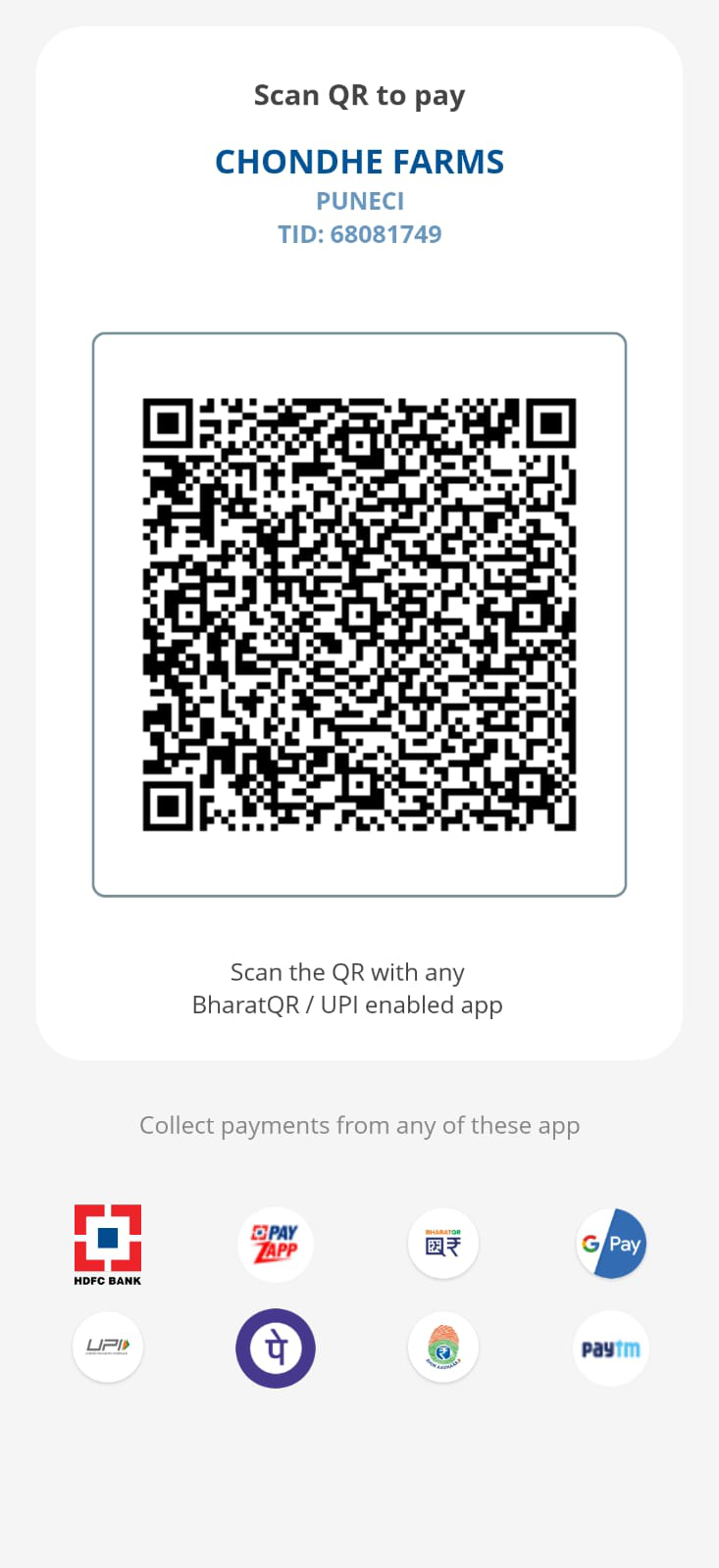 UPI QR Code