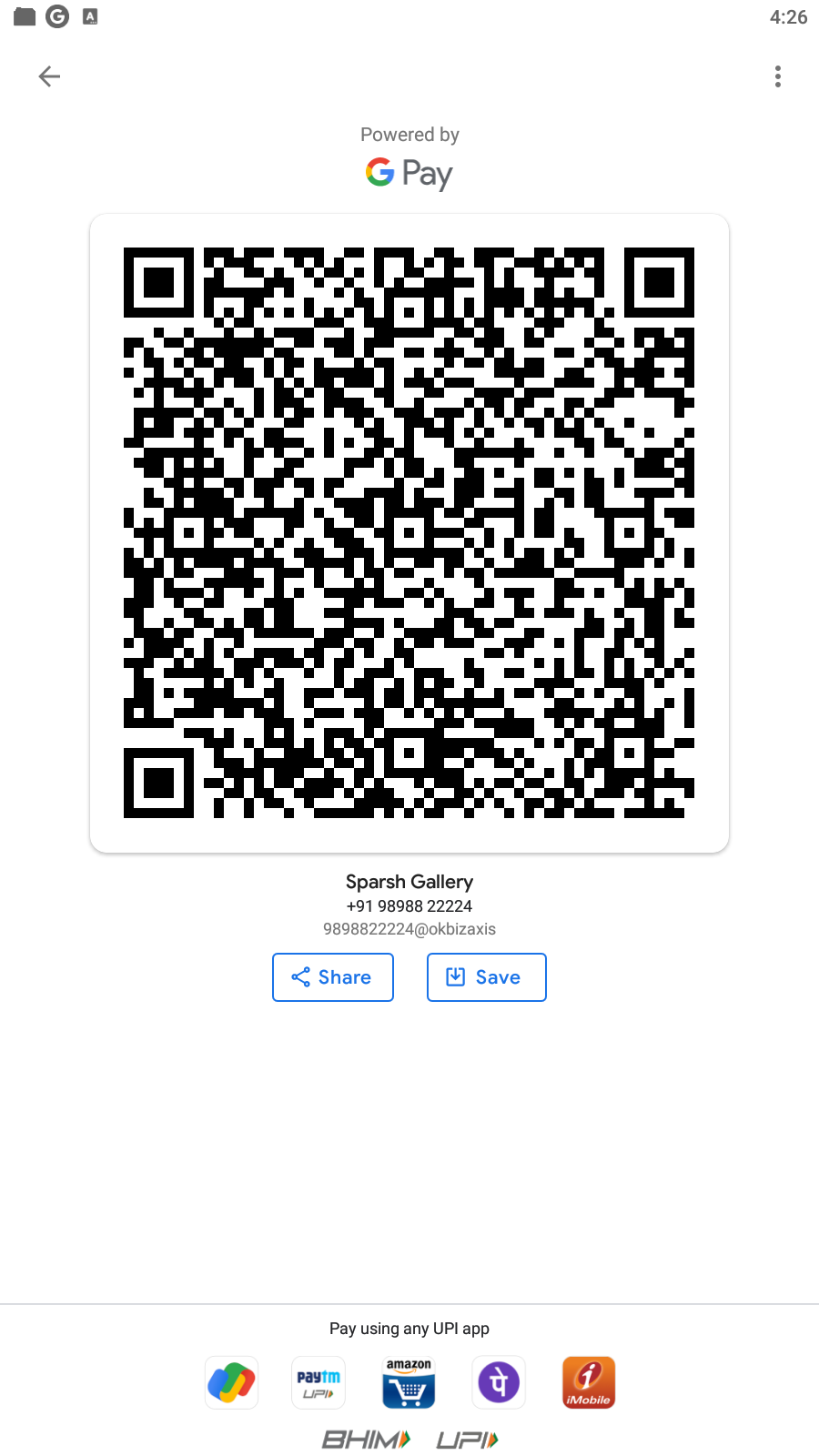 UPI QR Code