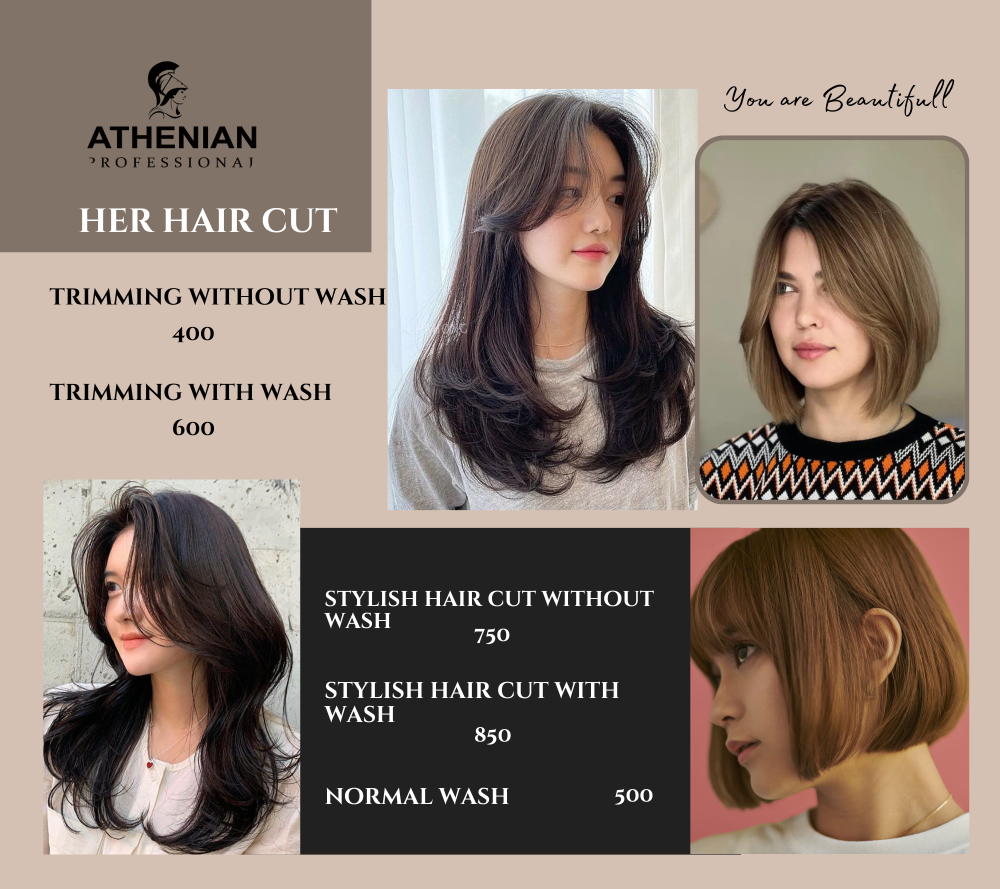 Female hair cut