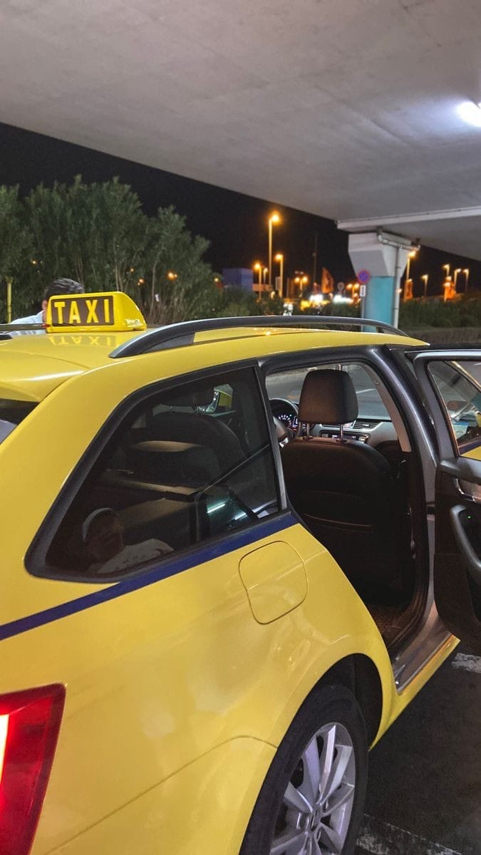 Taxi passing