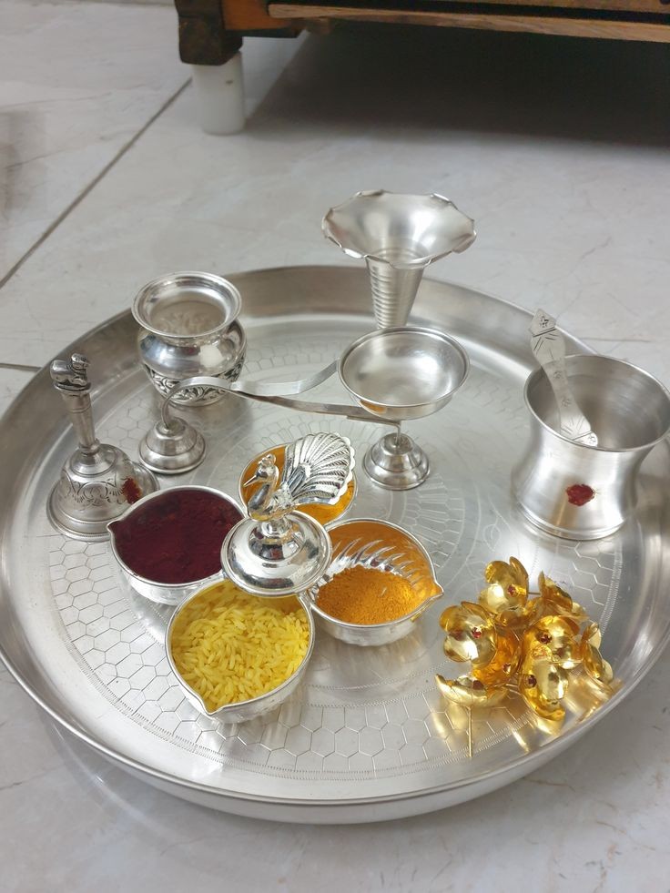 Pure Silver Pooja Items