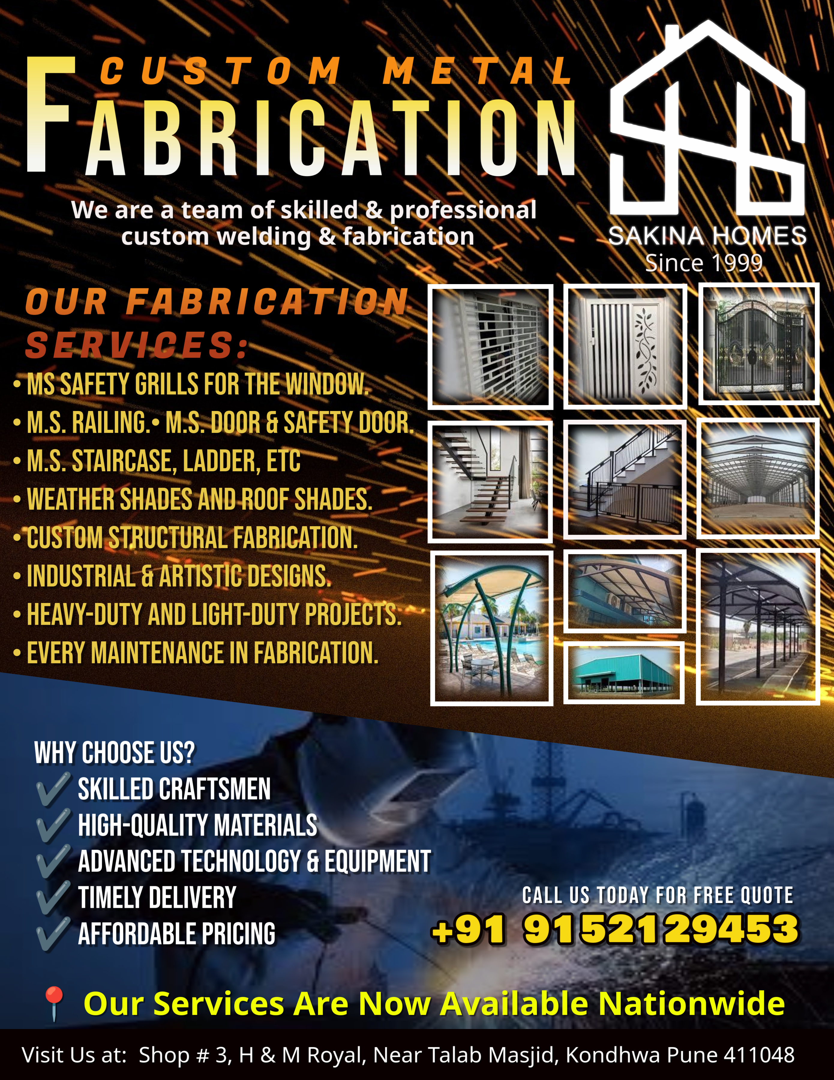 Custom Metal Fabrication Services – Precision, Strength & Innovation