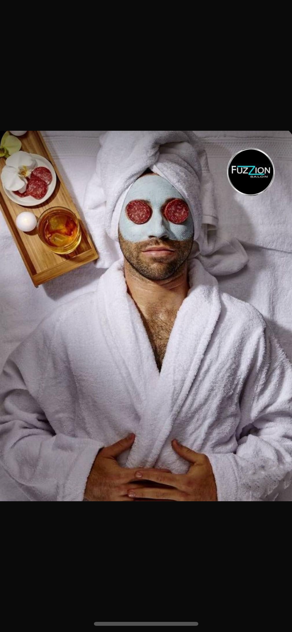 Man’s designer facial