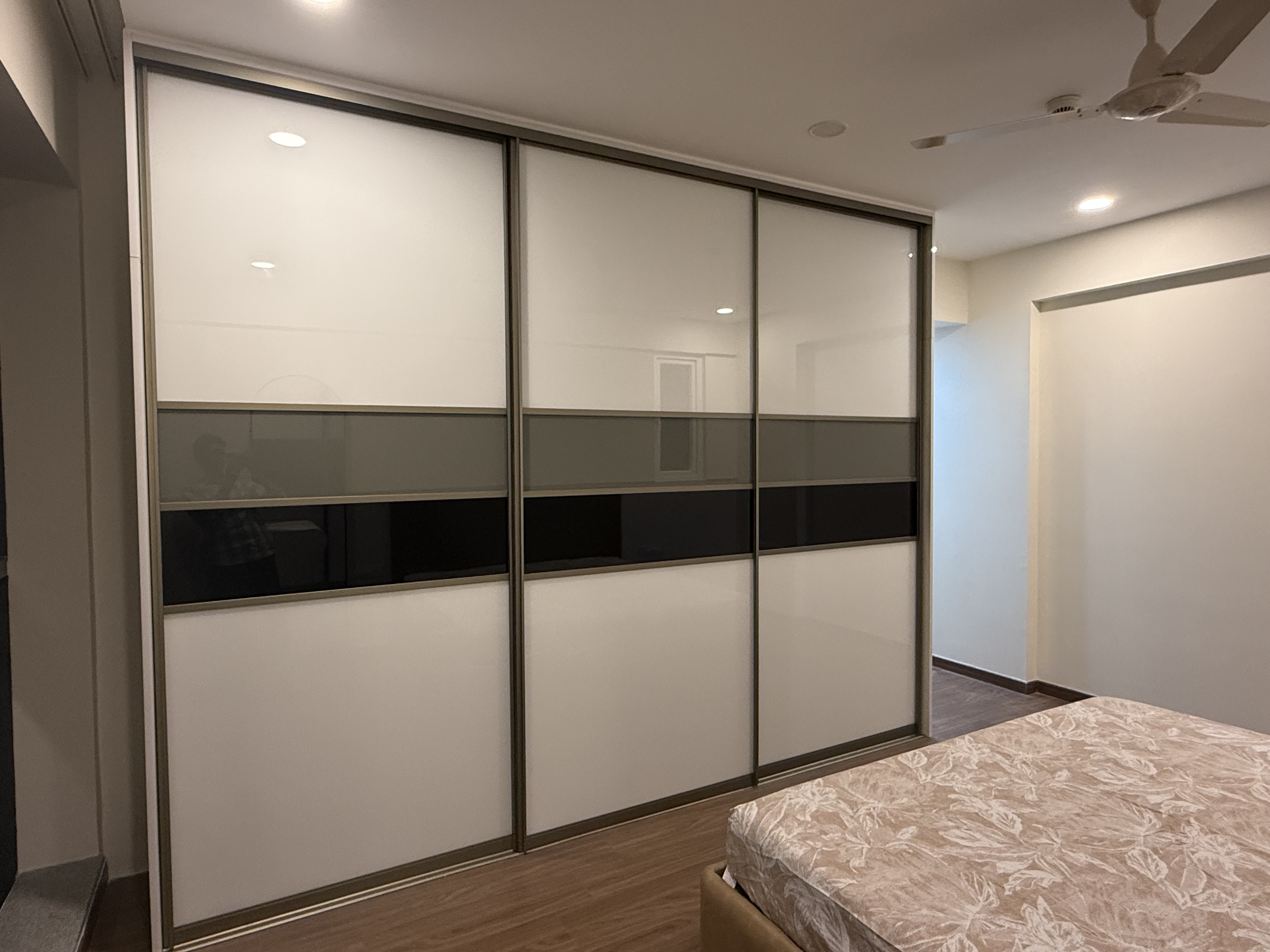 Floor to ceiling wardrobes