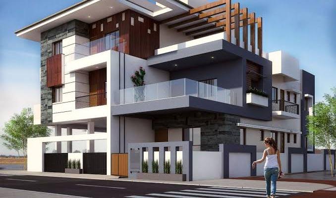 3d elevation and interior model