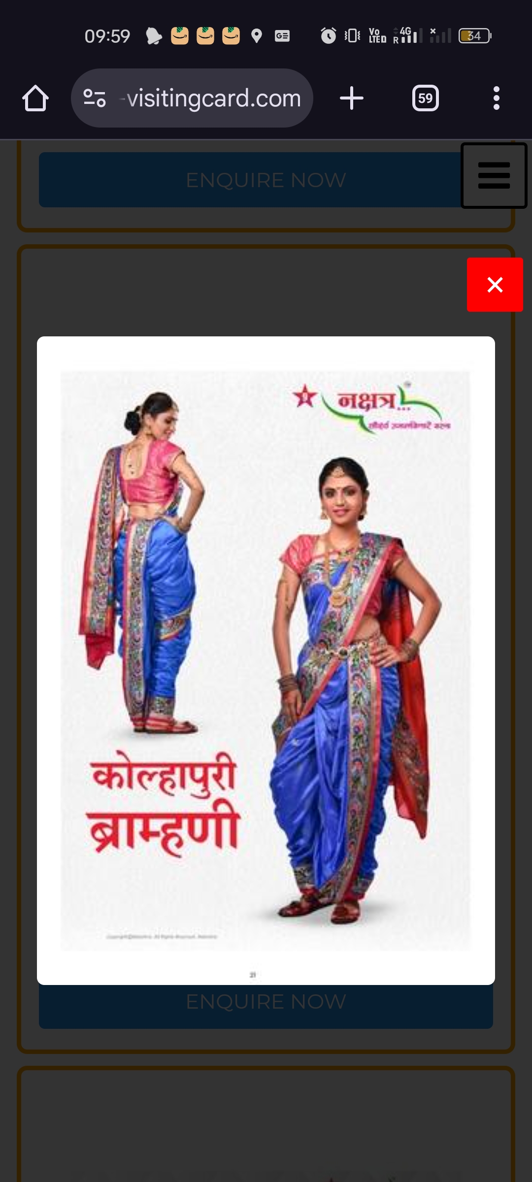 Kolhapuri Brahmani saree