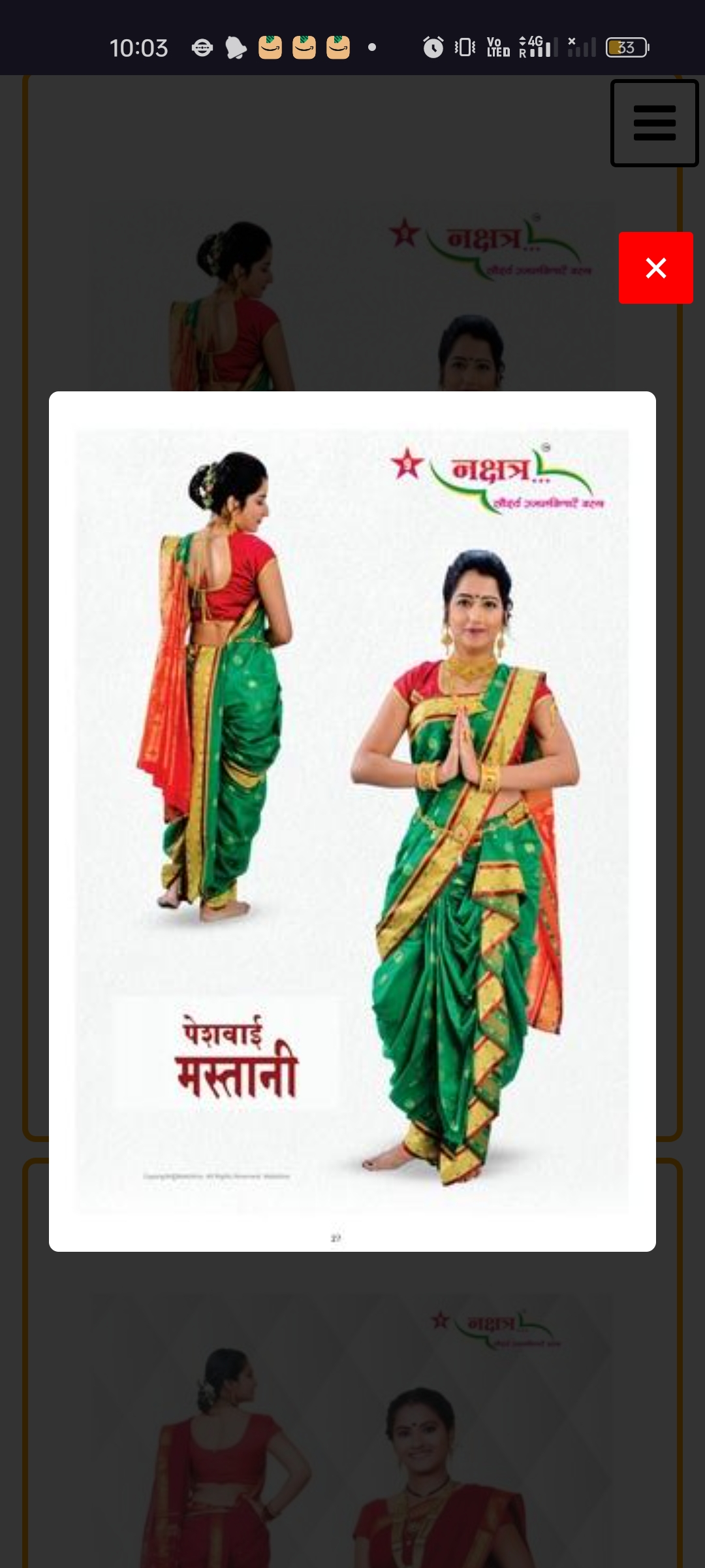 Peshwai Mastani saree