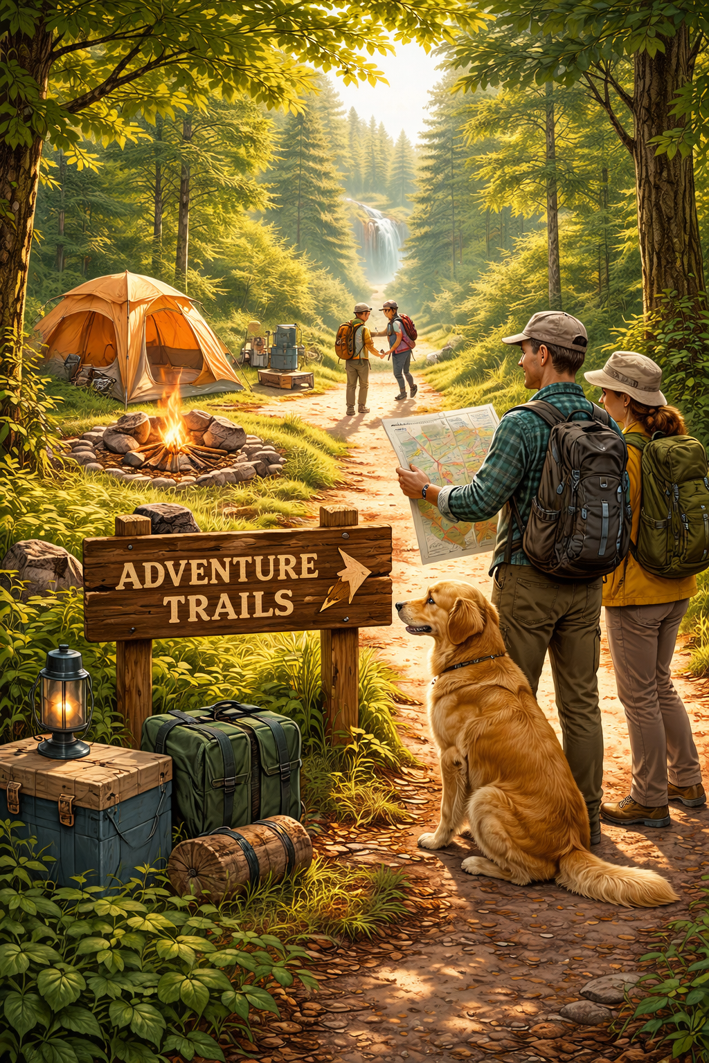 Camping and adventure trails
