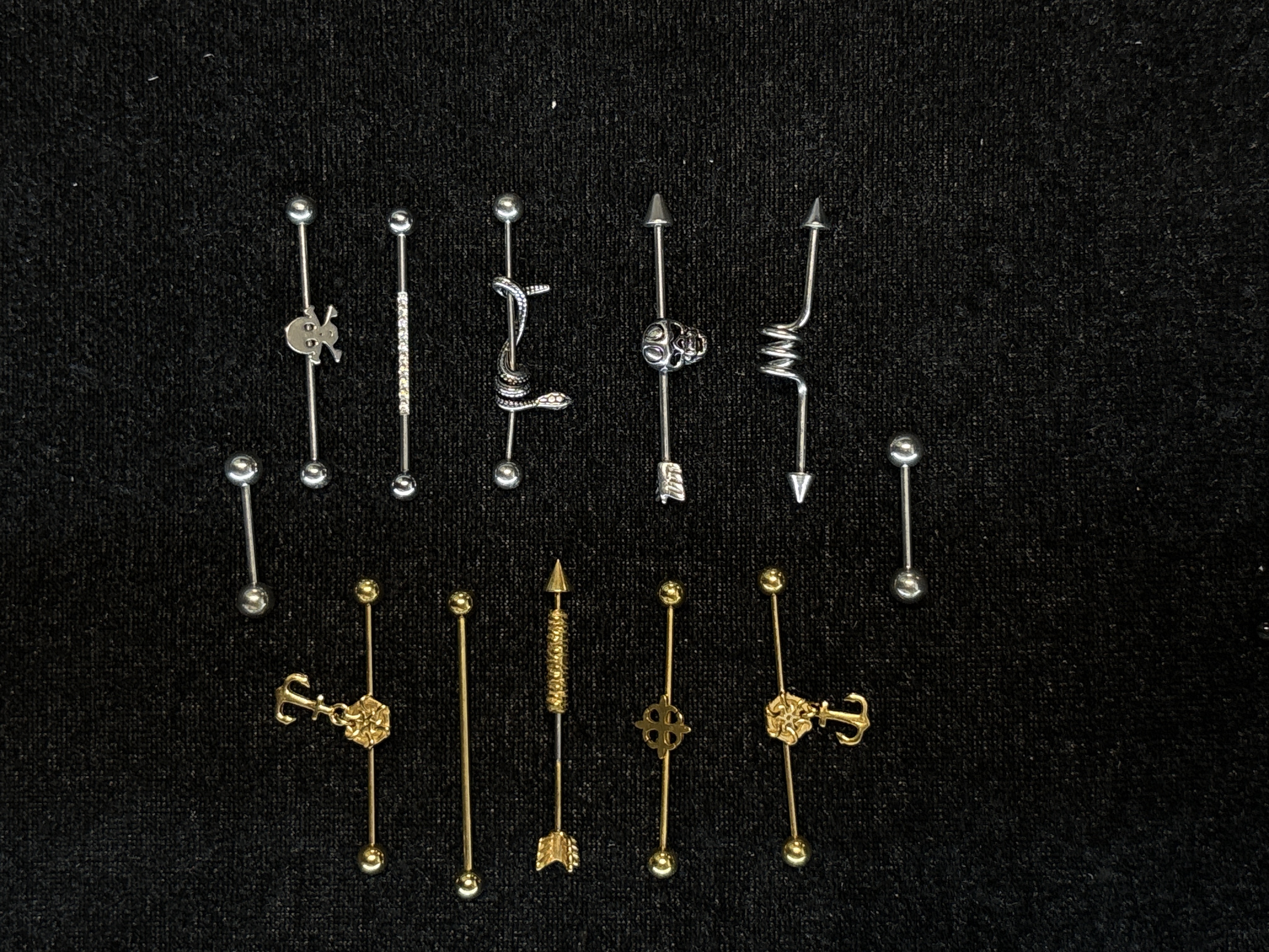 Industrial piercings