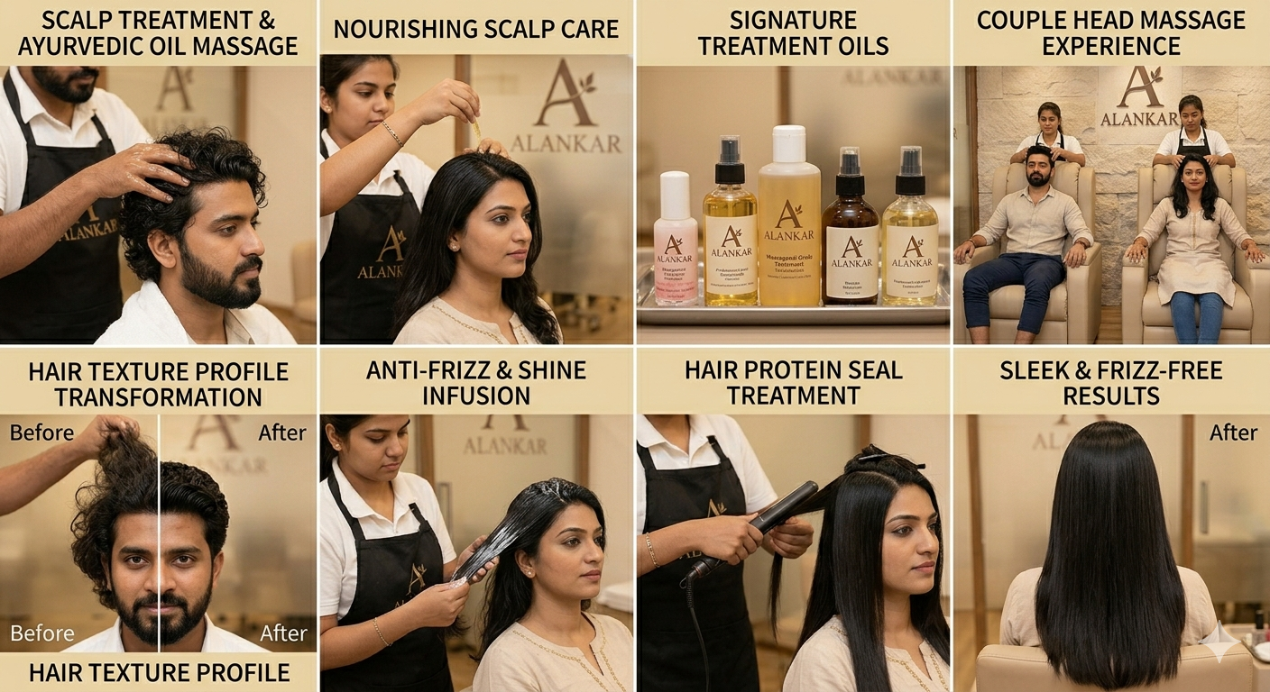 Hair Treatment/ Oil Massage/ Scalp treatment / Hair Texture/ Anti frizz