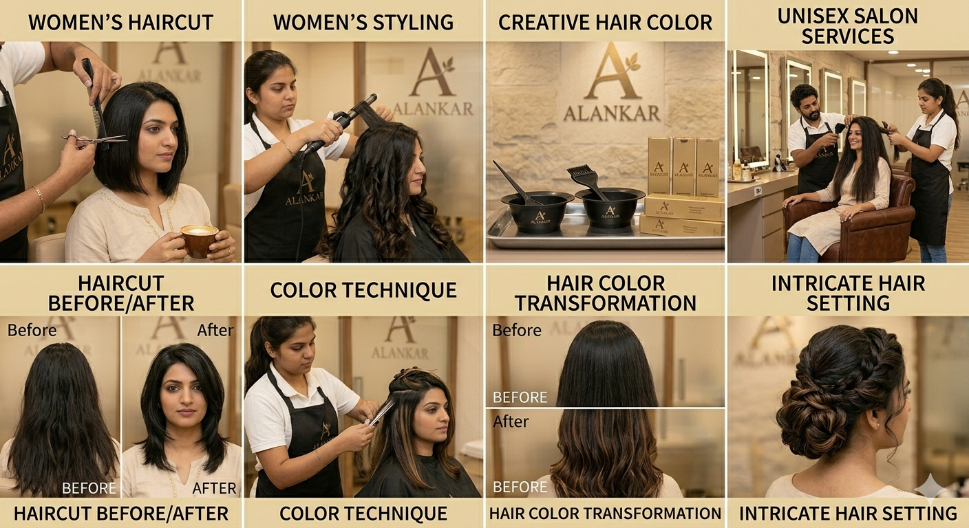 Women Haircut & Styling/ Hair color/ Hair Setting