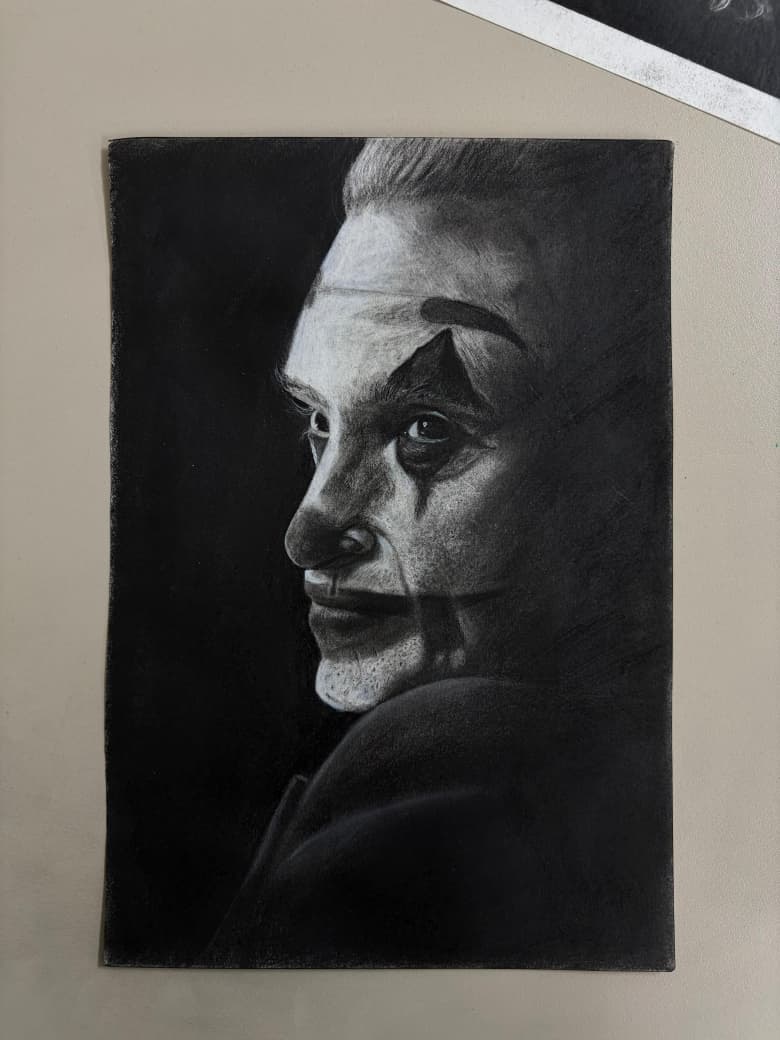 Charcoal painting